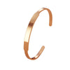 Simple Style Solid Color Stainless Steel Bangle