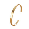 Simple Style Solid Color Stainless Steel Bangle