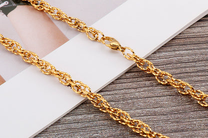 Fashion Hollow Splicing Stainless Steel Waist Chain Wholesale Gooddiy