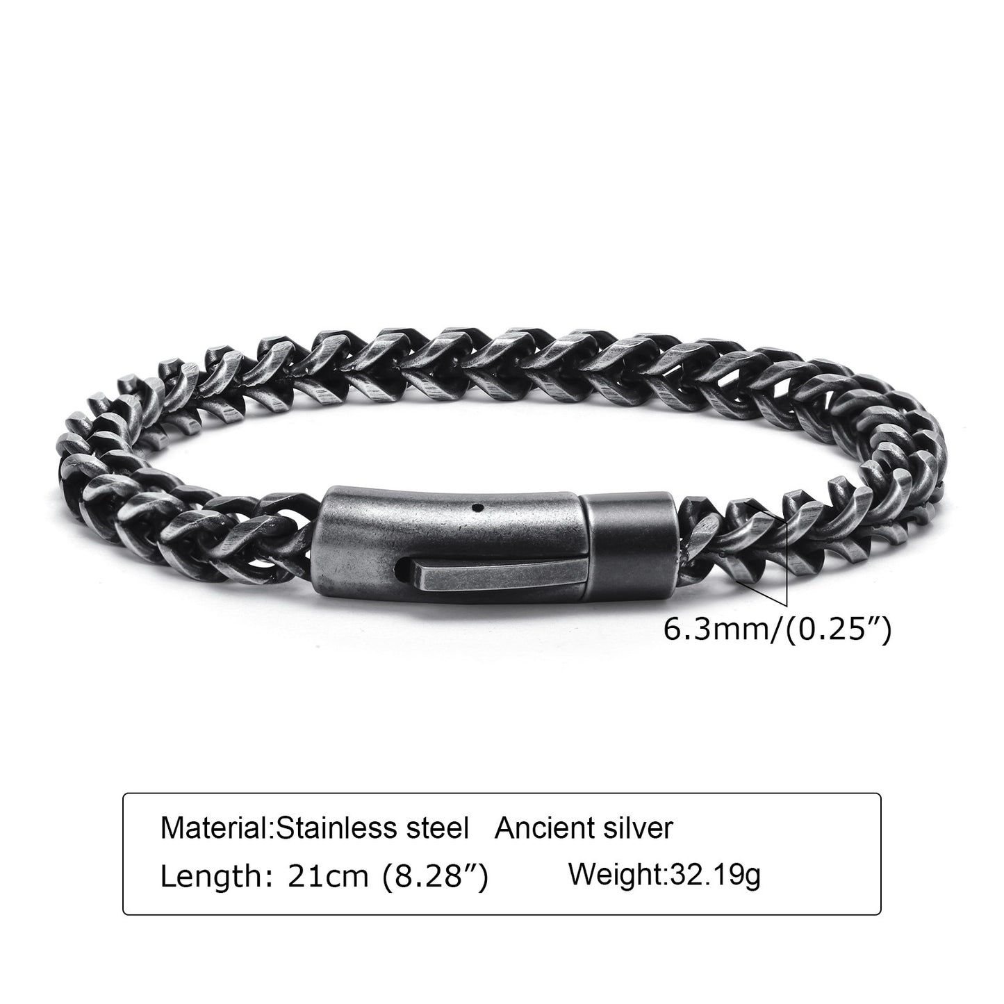 Simple Style Solid Color Stainless Steel Bracelets