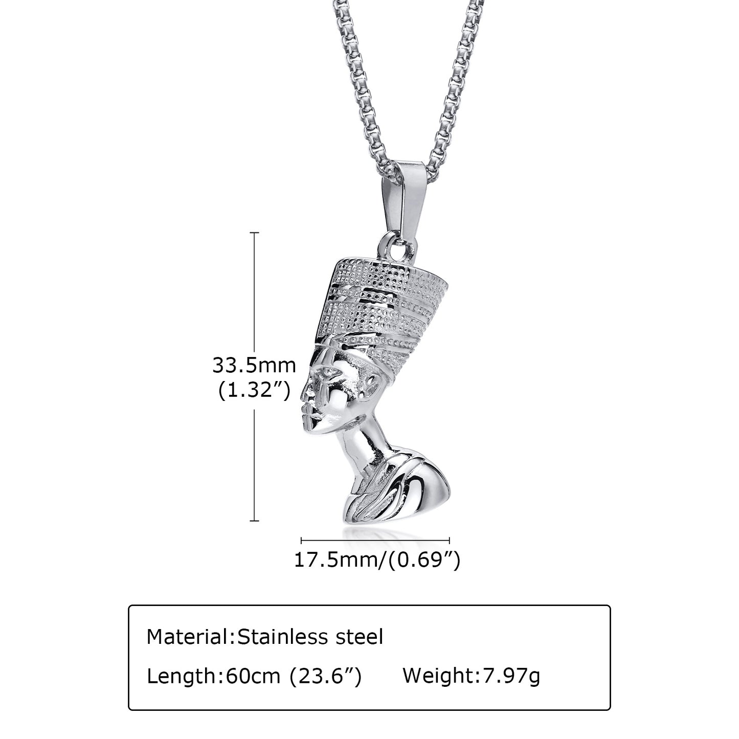 Fashion Human Stainless Steel Pendant Necklace Plating Stainless Steel Necklaces