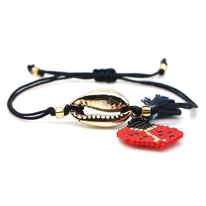 Miyuki Rice Beads Hand-woven Demon Eye Bracelet Personality Ethnic Style Jewelry