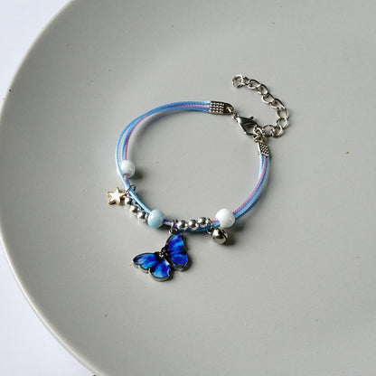 Simple Style Butterfly Alloy Knitting Bracelets