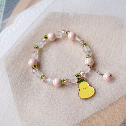 Simple Style Fruit Alloy Beaded Bracelets