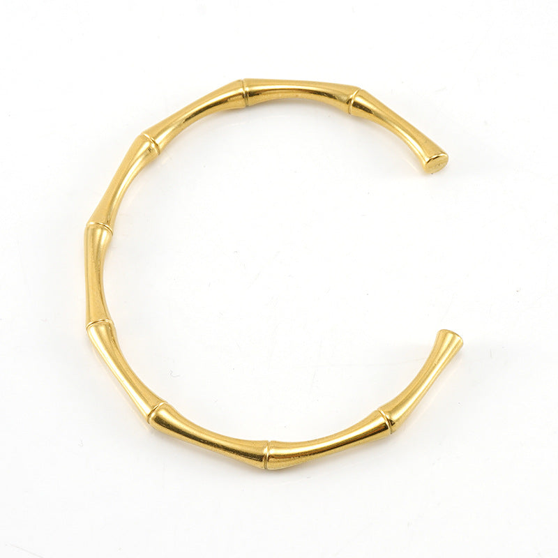 Fashion Geometric Titanium Steel Bangle Plating Stainless Steel Bracelets