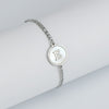 Simple Style Letter Stainless Steel Inlay Shell Bracelets