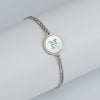 Simple Style Letter Stainless Steel Inlay Shell Bracelets