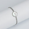 Simple Style Letter Stainless Steel Inlay Shell Bracelets