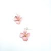 Simple Style Flower Imitation Pearl Alloy Iron Ear Studs 1 Set