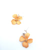 Simple Style Flower Imitation Pearl Alloy Iron Ear Studs 1 Set