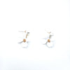 Simple Style Flower Imitation Pearl Alloy Iron Ear Studs 1 Set