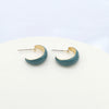 Simple Style C Shape Enamel Iron Earrings