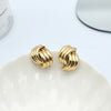 Simple Style Geometric Stripe Alloy Plating Earrings