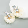 Fashion Flower Inlay Alloy Rhinestones Drop Earrings