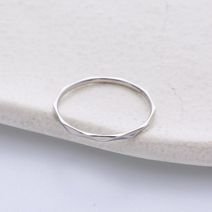 Simple Style Solid Color Stainless Steel Rings Plating Stainless Steel Rings