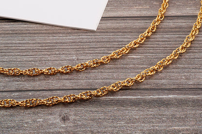 Fashion Hollow Splicing Stainless Steel Waist Chain Wholesale Gooddiy