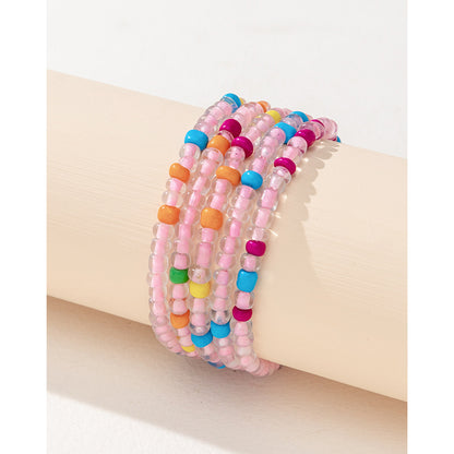 Bohemian Geometric Mixed Materials Beaded Artificial Pearls Shell Bracelets