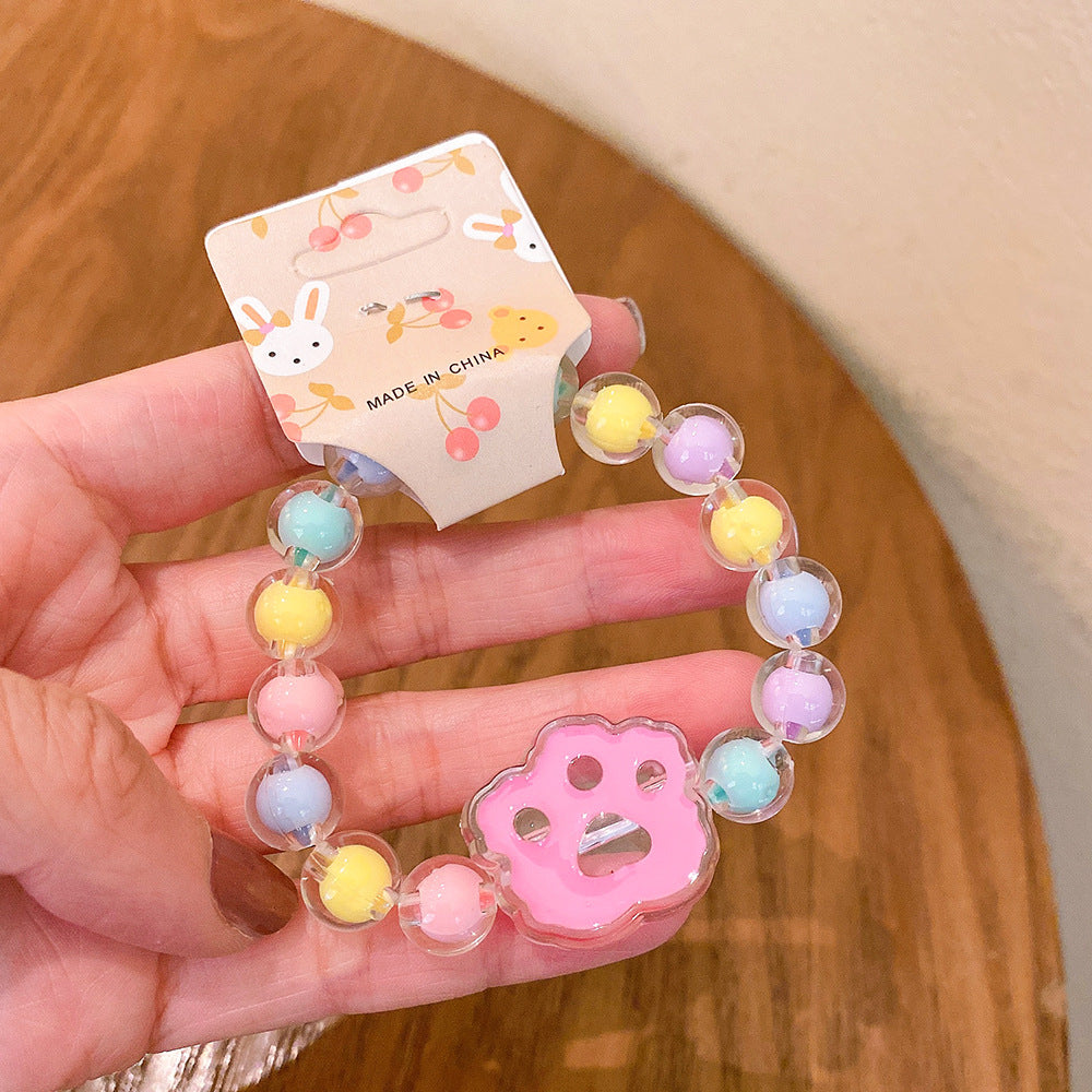 Cute Cartoon Arylic Beaded Kid's Bracelets 1 Piece