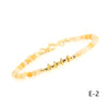 Ethnic Style Round Beaded Knitting Natural Stone Bracelets 1 Piece