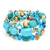 Fashion Geometric Color Block Alloy Natural Stone Women's Bracelets