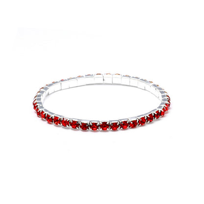 Simple Style Geometric Crystal Rhinestone Gem Bracelets