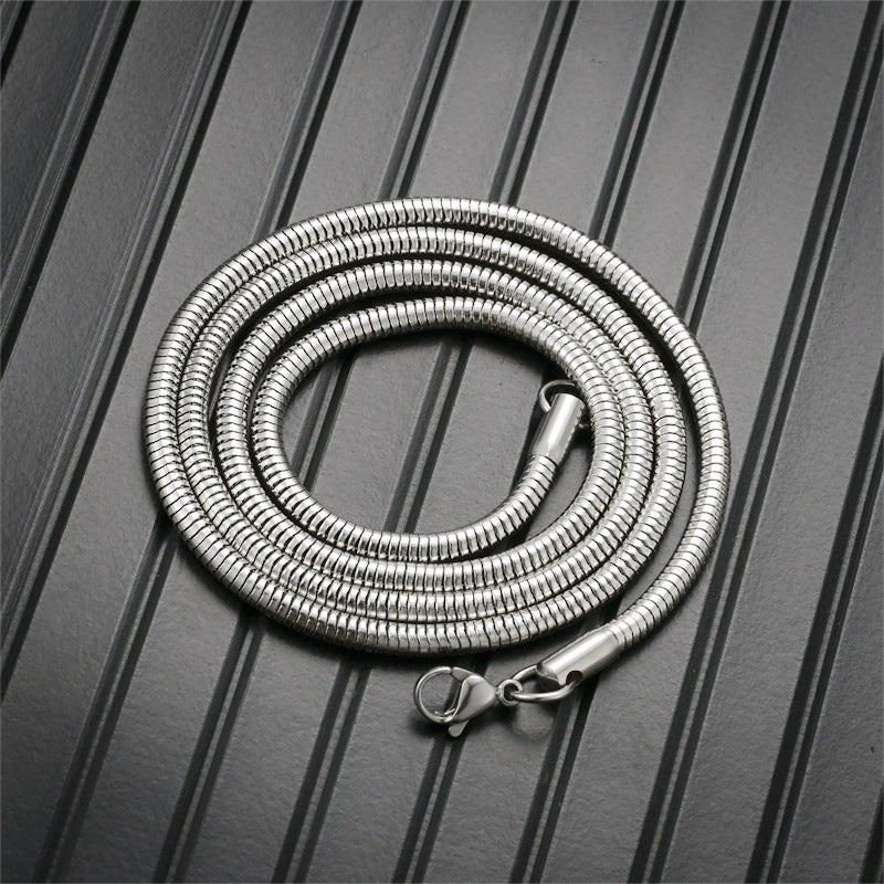 Simple Style Geometric Stainless Steel Plating Chain Necklace