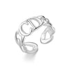 Fashion Plant Heart Shape Snake Titanium Steel Open Ring