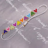 Bohemian Heart Shape Glass Knitting Women's Bracelets 1 Piece