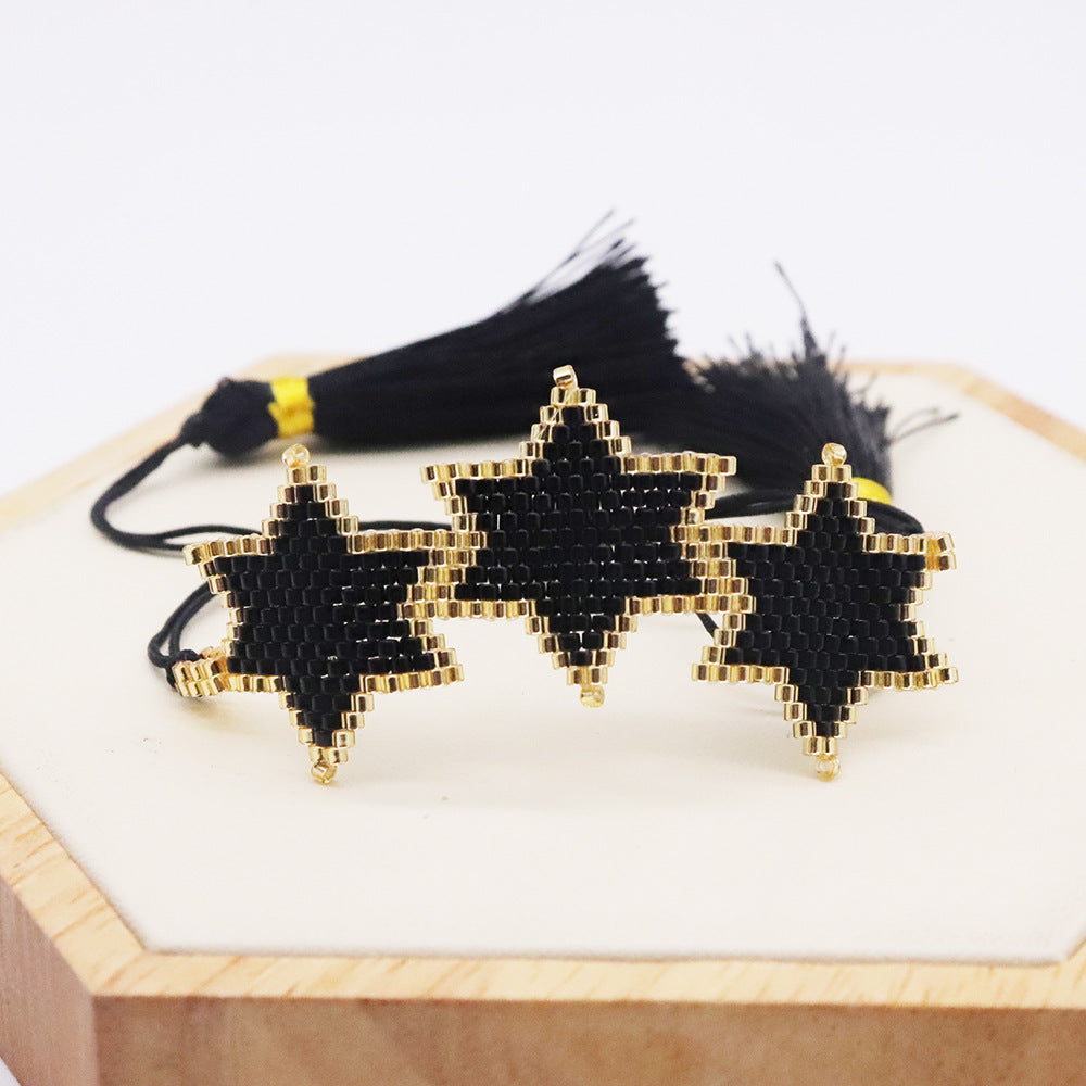 Bohemian Star Glass Knitting Unisex Bracelets 1 Piece