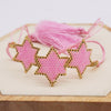 Bohemian Star Glass Knitting Unisex Bracelets 1 Piece