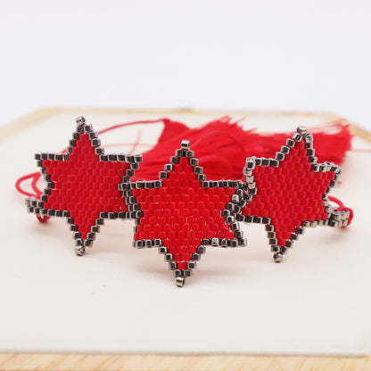 Bohemian Star Glass Knitting Unisex Bracelets 1 Piece