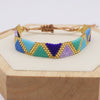 Bohemian Triangle Glass Knitting Unisex Bracelets 1 Piece