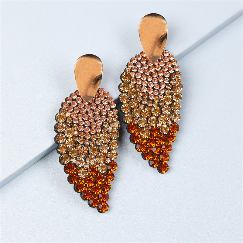 Fashion Leaves Plastic Resin Women's Earrings 1 Pair