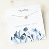 Fashion Geometric Stainless Steel Necklace Plating Natural Stone Stainless Steel Necklaces 1 Piece