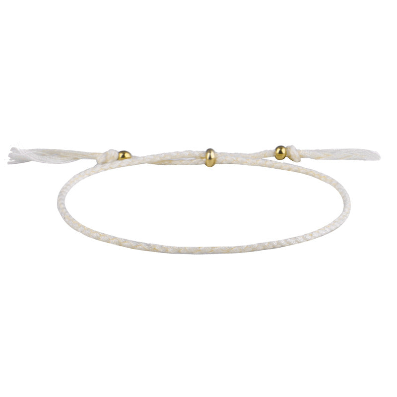 Simple Style Solid Color Rope Braid Women's Bracelets