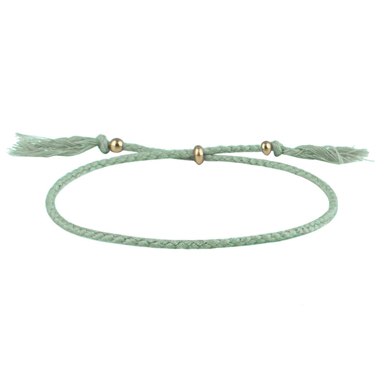 Simple Style Solid Color Rope Braid Women's Bracelets