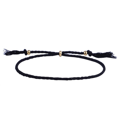 Simple Style Solid Color Rope Braid Women's Bracelets