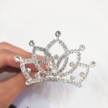 Fashion Crown Alloy Plating Rhinestones Crown