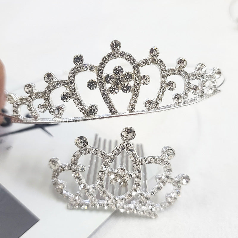 Fashion Crown Alloy Plating Rhinestones Crown