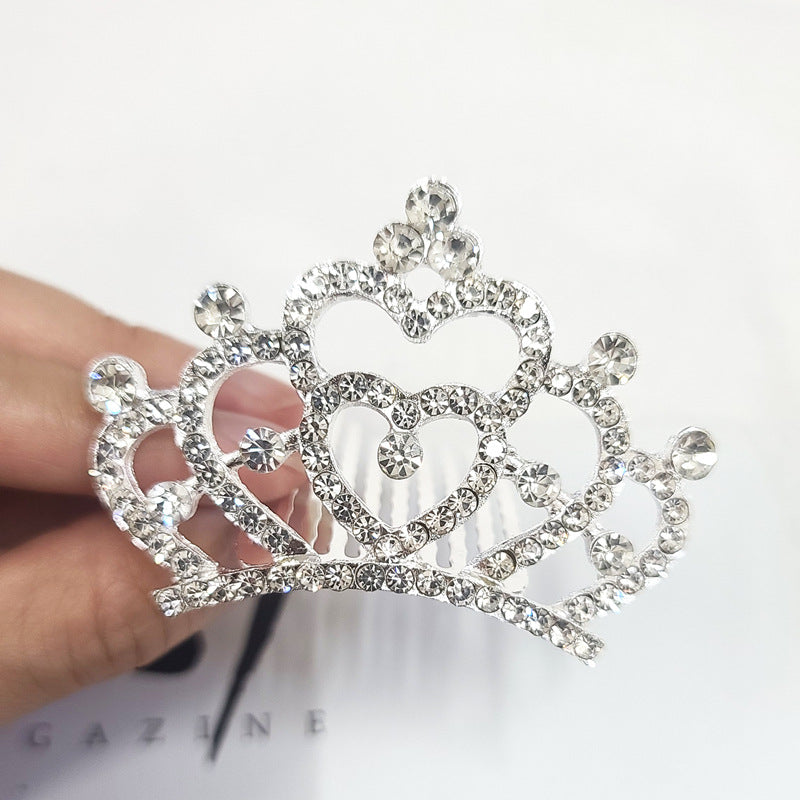 Fashion Crown Alloy Plating Rhinestones Crown