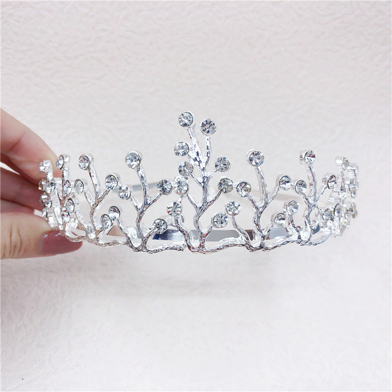 Fashion Crown Alloy Plating Rhinestones Crown