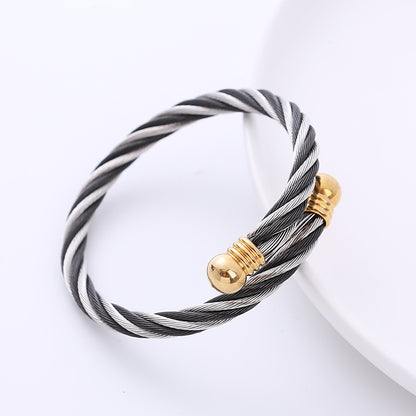 Retro Bulb Stainless Steel Bangle