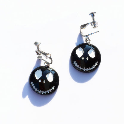 1 Pair Novelty Bat Epoxy Resin Earrings