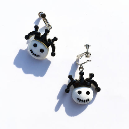 1 Pair Novelty Bat Epoxy Resin Earrings