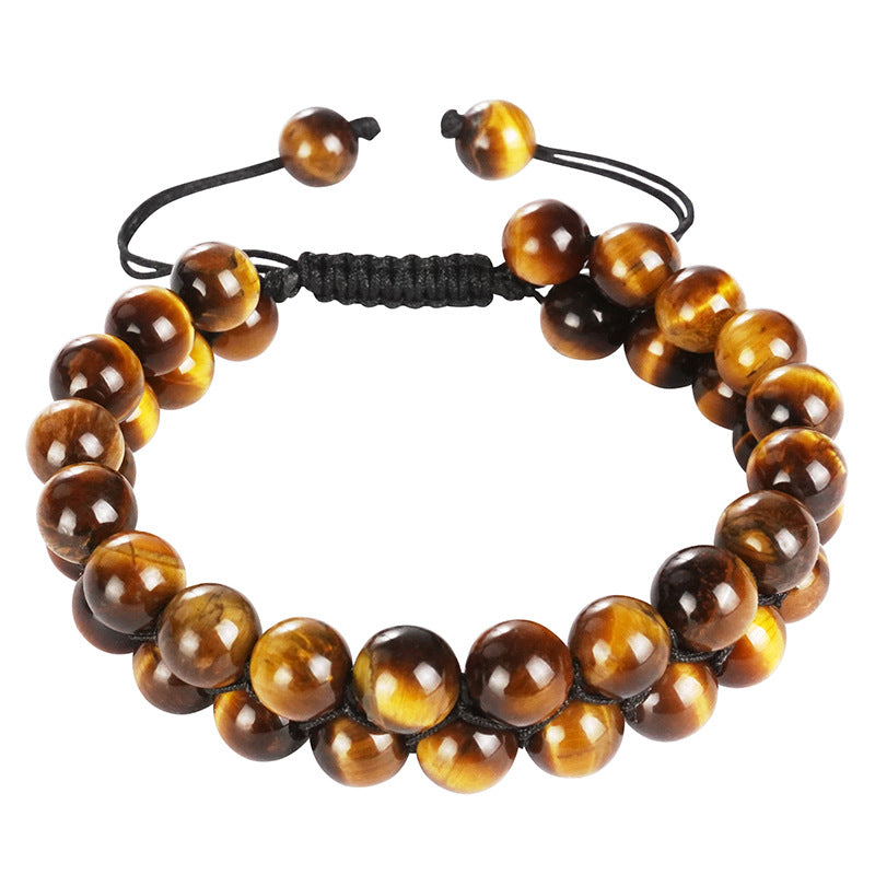 Fashion Colorful Agate Beaded Unisex Bracelets 1 Piece