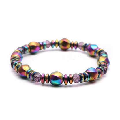 Simple Style Colorful Obsidian Beaded Unisex Bracelets 1 Piece