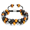 Fashion Colorful Agate Beaded Unisex Bracelets 1 Piece