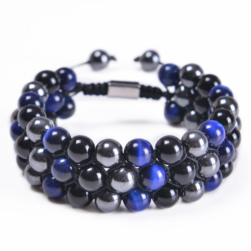 Fashion Colorful Agate Beaded Unisex Bracelets 1 Piece