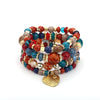 Ethnic Style Heart Shape Artificial Crystal Beaded Women'S Bracelets 1 Piece