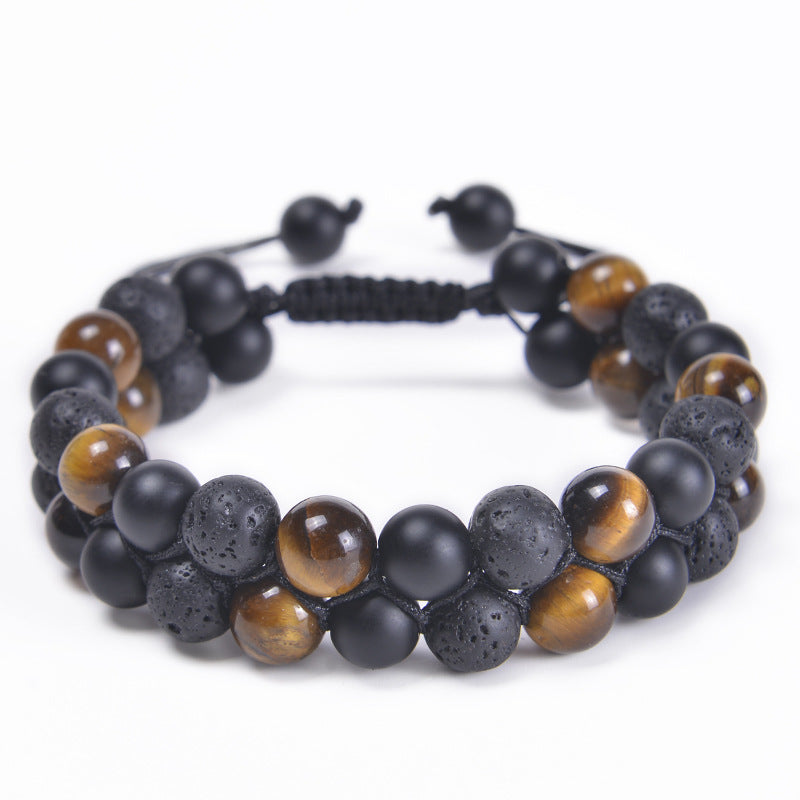 Fashion Colorful Agate Beaded Unisex Bracelets 1 Piece